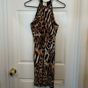 Leopard print dress.